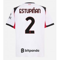 AC Milan Pervis Estupinan #2 Vonkajší futbalový dres 2025-26 Krátky Rukáv
